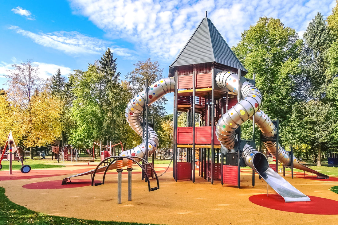 Children's town with attractions in Ventspils