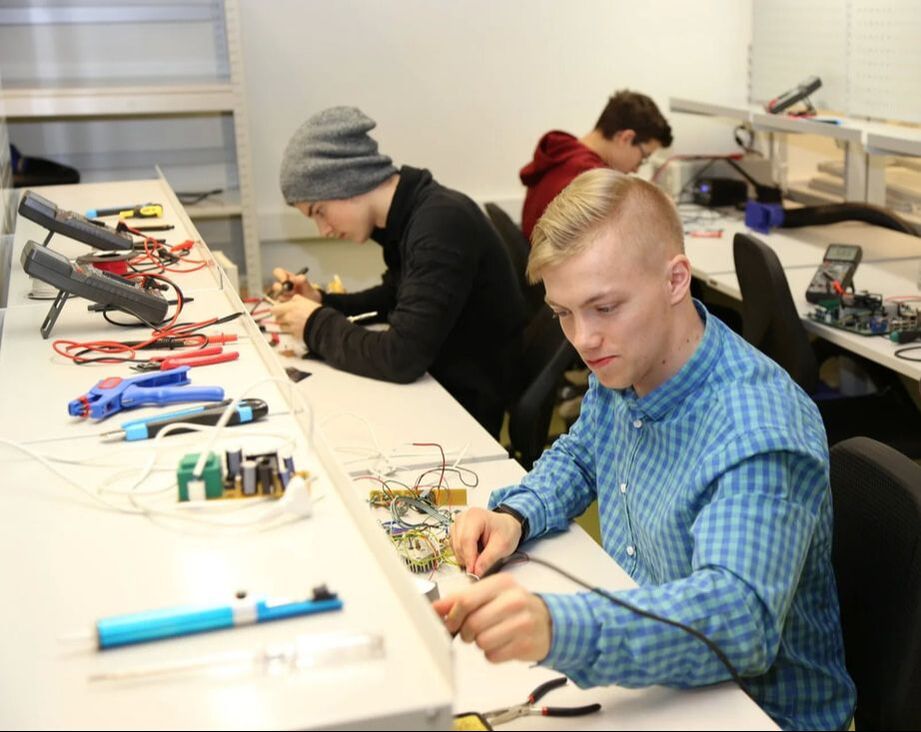 Young talents having practical studies in Ventspils educational establishments